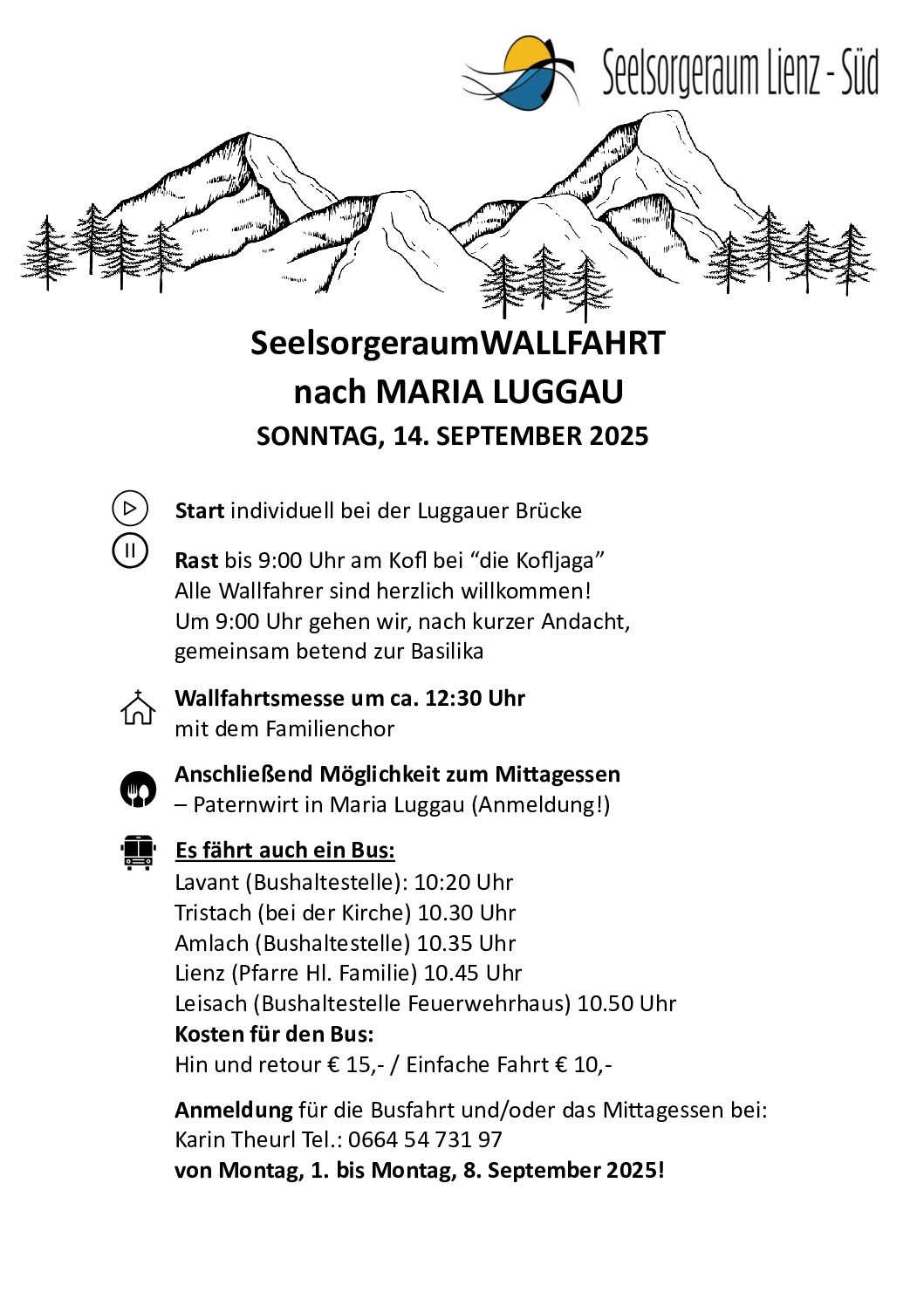 Seelsorgeraum-Wallfahrt nach Maria Luggau