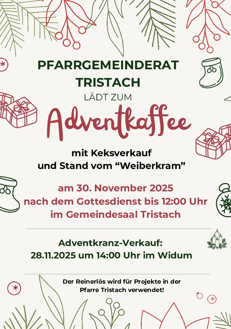 Einladung zum Adventkaffee