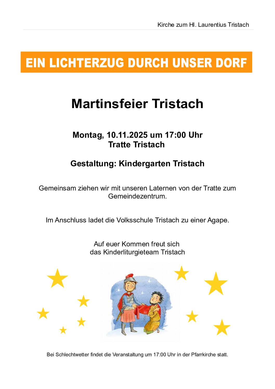 Einladung Martinsfeier