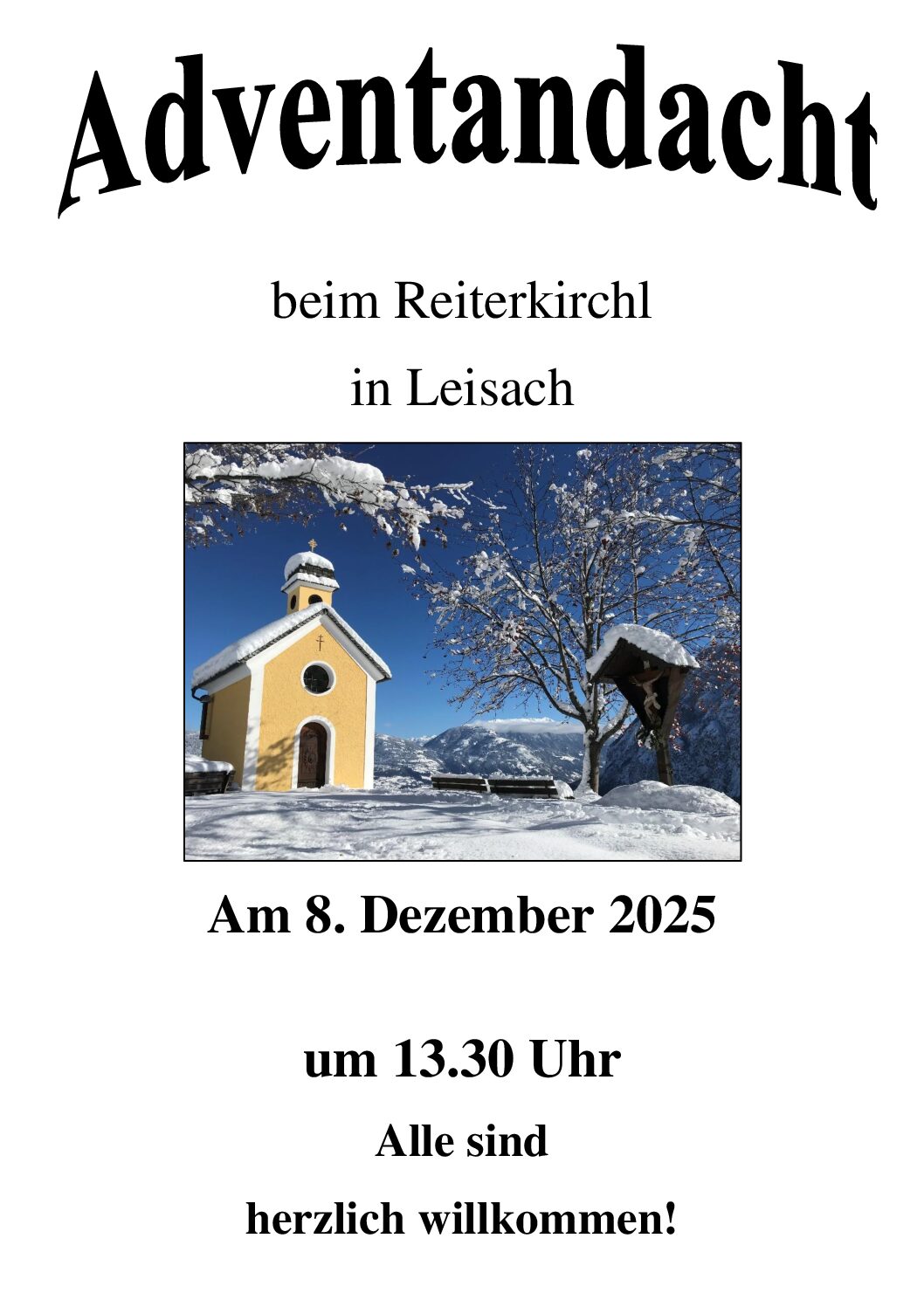 Adventandacht beim Reiter Kirchl