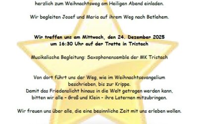 Einladung zum Weihnachtsweg