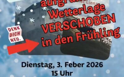 Segnung Seelenplatzerl verschoben