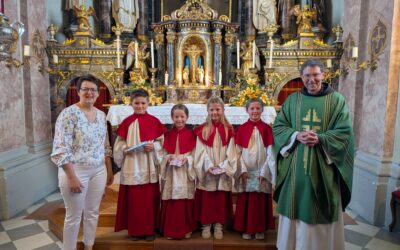 Ministranten-Aufnahme in Tristach