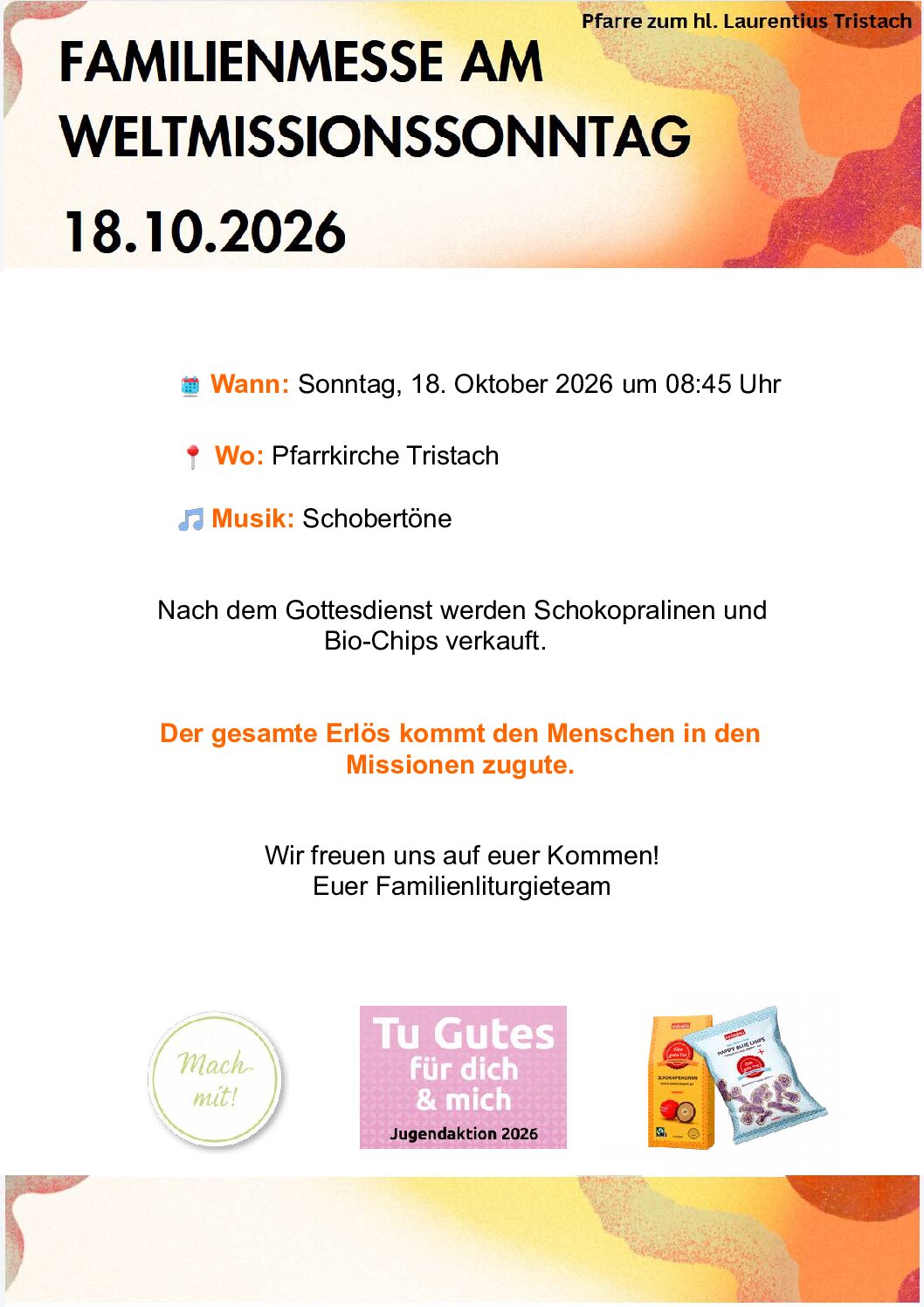 Einladung zur Familienmesse